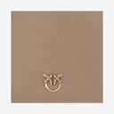 Pinko Leather Clutch Bag With Logo