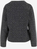 Pinko Wool Blend Sweater With Rhinestones