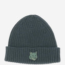 Maison Kitsune' Wool Beanie With Fox Patch