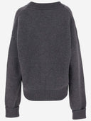 Ami Wool Cardigan With Logo