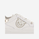 Pinko Leather Sneakers With Logo