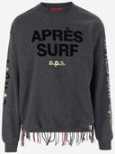 Apres surf bomullsblanding genser med logo