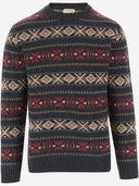 Woolrich Wool Blend Sweater met geometrisch patroon