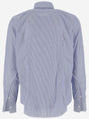 Gherardi Cotton Blend Shirt With Striped Pattern