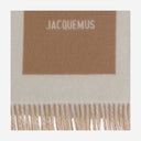 Szalik wełny jacquemus z logo