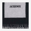 Szalik wełny jacquemus z logo