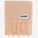 Jil Sander Wool Blend Scarf With Logo