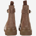 Dolce & Gabbana Suede Ankle Boots With Logo