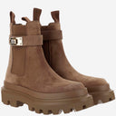 Dolce & Gabbana Suede Ankle Boots With Logo