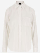 Pinko Viscose Blend Shirt With Striped Pattern