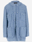 Dolce & Gabbana Cotton Blend Jacket With Logo