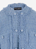 Dolce & Gabbana Cotton Blend Jacket With Logo