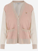 Maison Kitsune' Wool Cardigan With Fox Patch