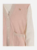 Maison Kitsune' Wool Cardigan With Fox Patch