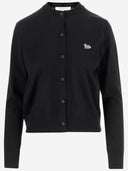 Maison Kitsune' Wool Cardigan With Fox Patch