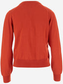 Maison Kitsune' Wool Cardigan With Fox Patch