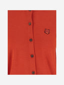 Maison Kitsune' Wool Cardigan With Fox Patch