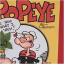 Anita Bilardi Cuero y bolso de hombro de lana con patrón Popeye