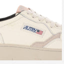 Sneaker in pelle bassa medaglia di autry