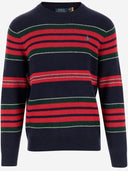 Polo ralph lauren lana e maglione cashmere con motivo a strisce