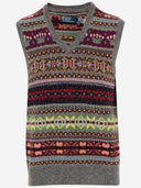 Polo Ralph Lauren Wool Vest With Geometric Pattern