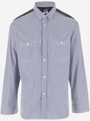 Camicia di cotone junya watanabe con motivo a strisce