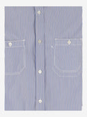 Camicia di cotone junya watanabe con motivo a strisce