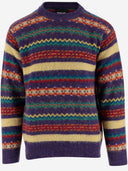 Maglione di lana Howlin con motivo geometrico