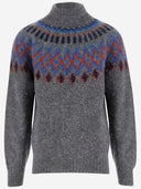 Howlin Wollpullover mit geometrischem Muster