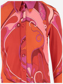 Emilio Pucci Satin Jersey Shirt With Orchid Pattern