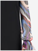 Emilio Pucci Cady Mini -Kleid mit Marmorabdrucksätzen