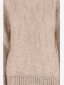 Maglione blumarine mohair miscela con rose