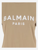Camiseta de algodón Balmain con logotipo