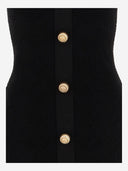 Balmain Viscose Blend Knit Mini Dress