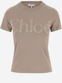 Chloè Cotton Jersey T Shirt With Logo