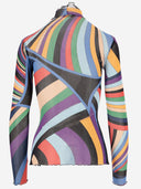 Top de tul de Emilio Pucci con impresión de iris