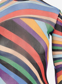 Top de tul de Emilio Pucci con impresión de iris