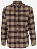 Dsquared2 Wool Blend Shirt With Check Pattern