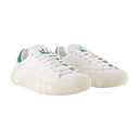 Scuba Stan Craig Green Sneakers In White Leather