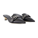 Danielle Sandals Aeyde en cuir noir