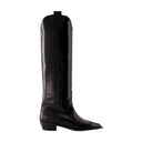 Aruna Boots aeyde leer zwart
