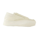 Lux Bball Low Sneakers Y 3 Leather White