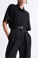 Saint Laurent Polo Oversized Pique Coton Pol