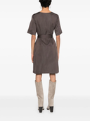 Parosh Pesca Belted Mini Dress