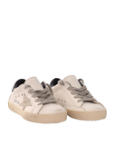 Golden Goose Sneakers Super Star Leather Upper And Heel Suede Star And Spur White/Ice/Navy Blue