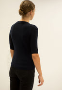 La Rose La Rose Maglia 3/4 Cashmere Blu Navy