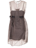 La Rose La Rose Vestito Con Sottoveste Moro