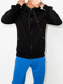 Dolce & Gabbana Hooded Sweatshirt With Zip And Logo Label