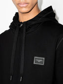 Dolce & Gabbana Hooded Sweatshirt With Zip And Logo Label