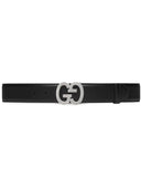 Ceinture large gucci avec boucle gg